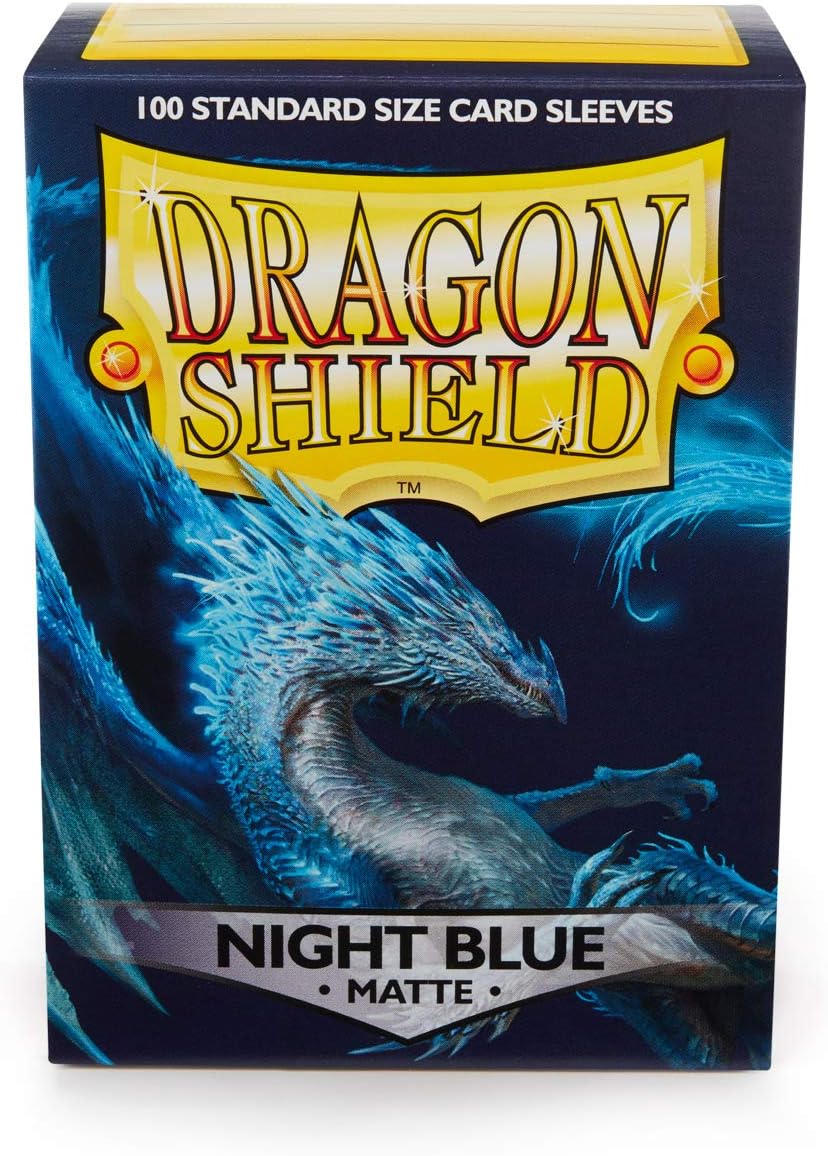 Dragon Shield Standard Size Sleeves – Matte Night Blue 100 - WiredVillage Games - Dragon Shield